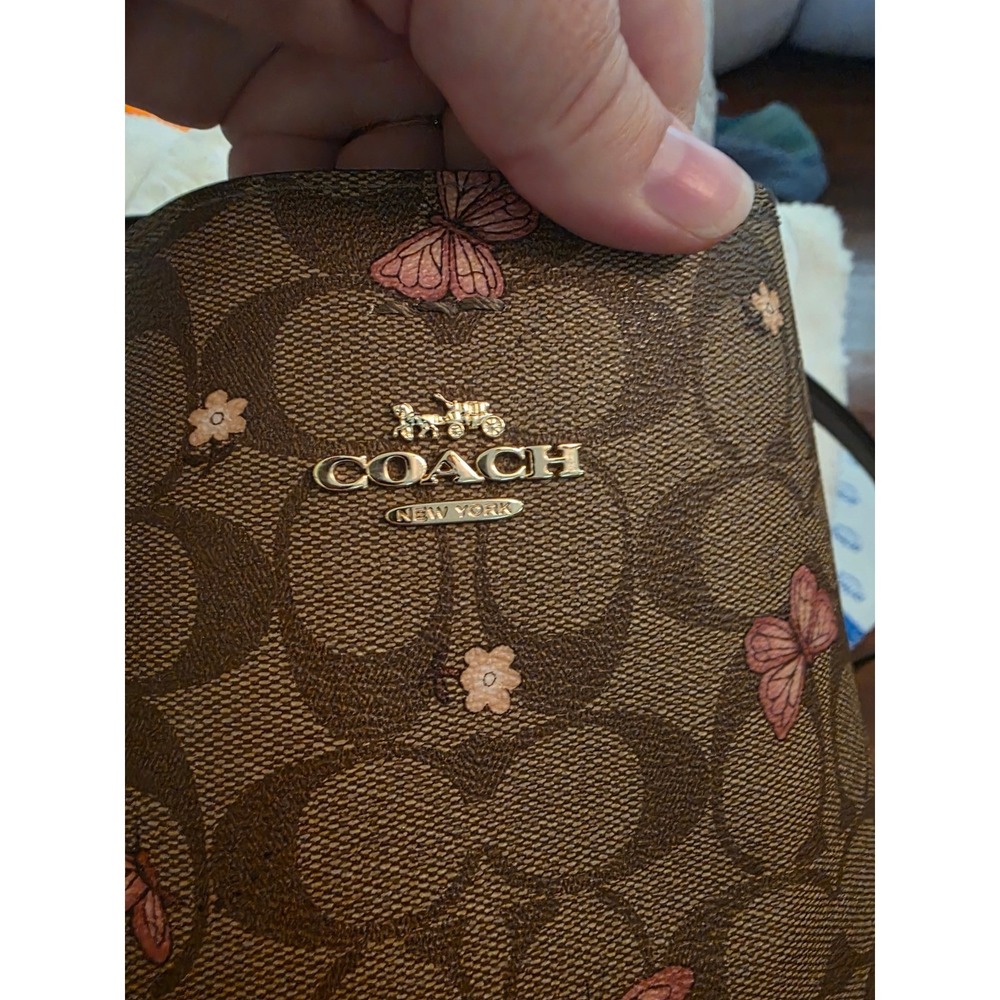 Coach Town Bucket Bag and Wallet Set Signature Canvas Butterfly Print 2311 - Picture 4 of 16